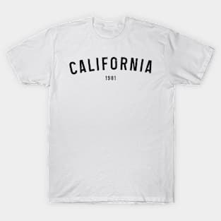 California 1981 Vintage Tee T-Shirt